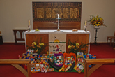 St Mary Magdalen Church Altar - Harvest Festival in 2006