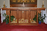 St Mary Magdalen Church Altar on 25 December 2014