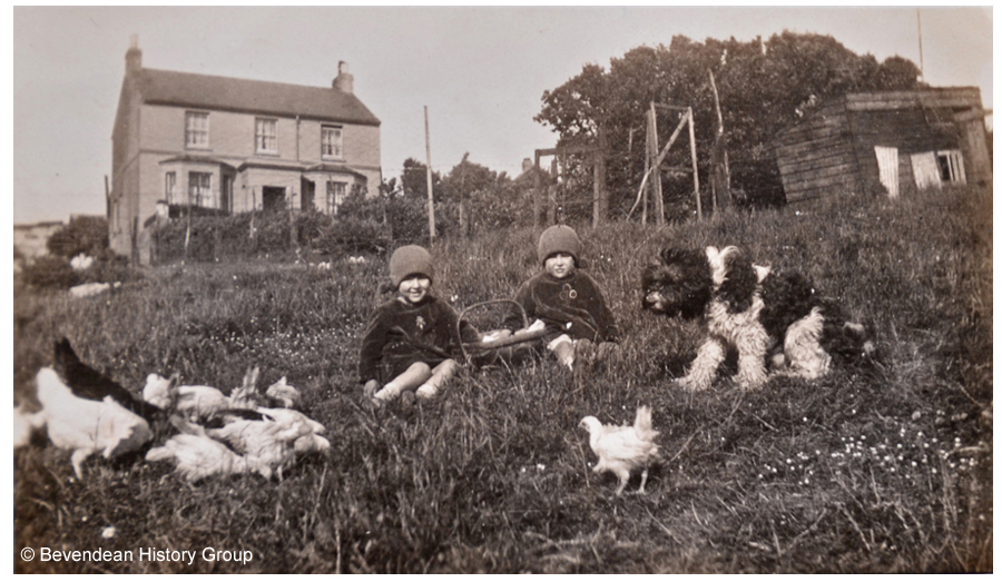 Upper Bevendean Farm & 2 unknown children