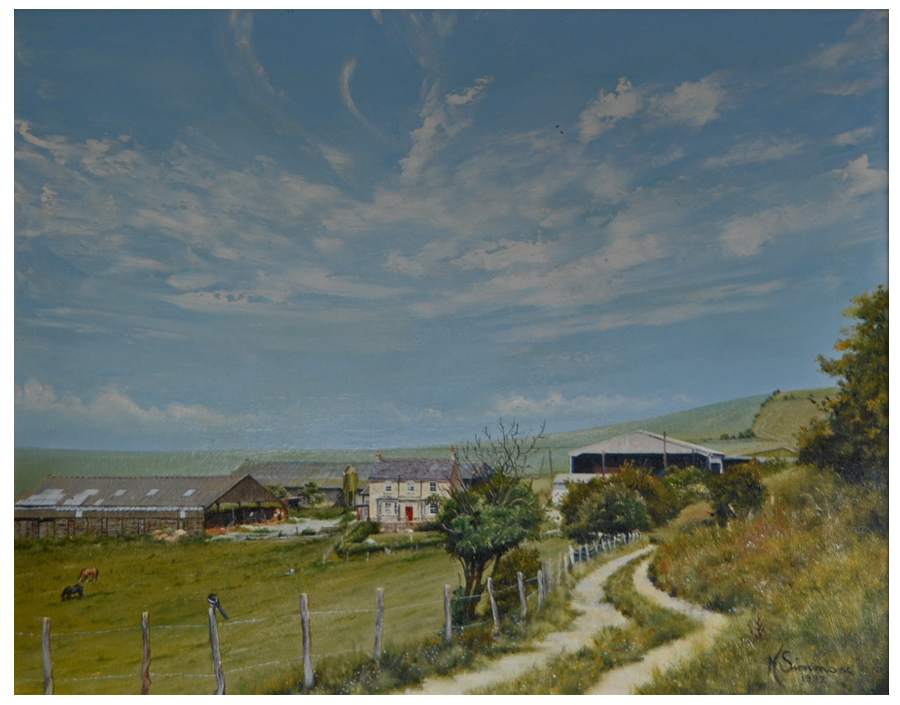 Painting Upper Bevendean farm