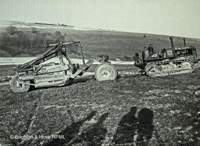 Earth Scraper on Bevendean Estate