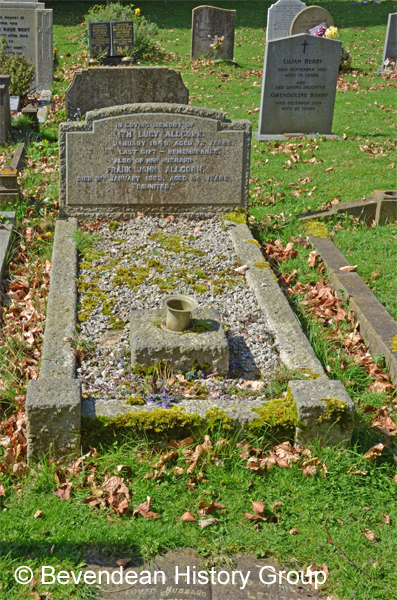 Allcorn Grave in Falmer Cemetery