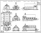 Moulsecoomb Hall foor plan and elevation views dated 1934